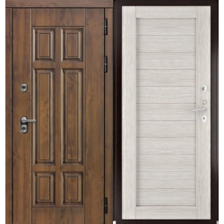 Входная дверь Luxor - Квадро - Экошпон СБ-3 (16мм, Капучино)