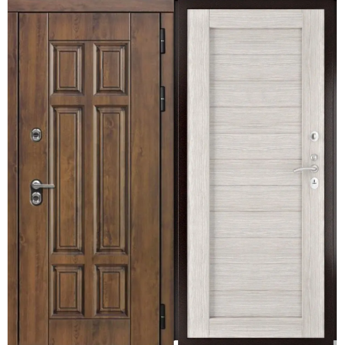 Входная дверь Luxor - Квадро - Экошпон СБ-3 (16мм, Капучино)