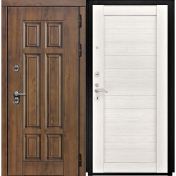 Входная дверь Luxor - Квадро - СБ-3 Листв. бел. (21 Беленый дуб)