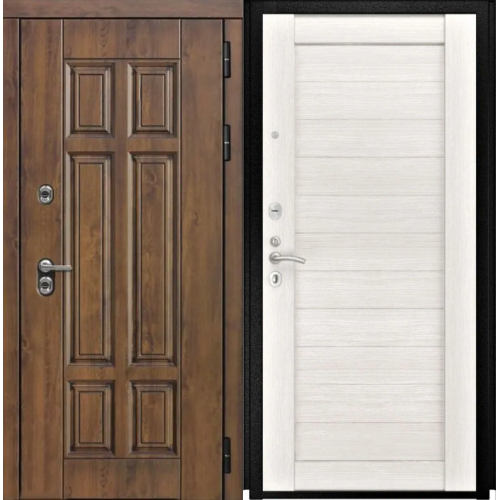 Входная дверь Luxor - Квадро - СБ-3 Листв. бел. (21 Беленый дуб)