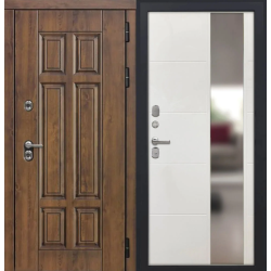 Входная дверь Luxor - Квадро - ФЛЗ-649 Капучино (зеркало)