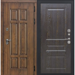 Входная дверь Luxor - Квадро - ФЛ-701 (10мм, Дуб шоколад)