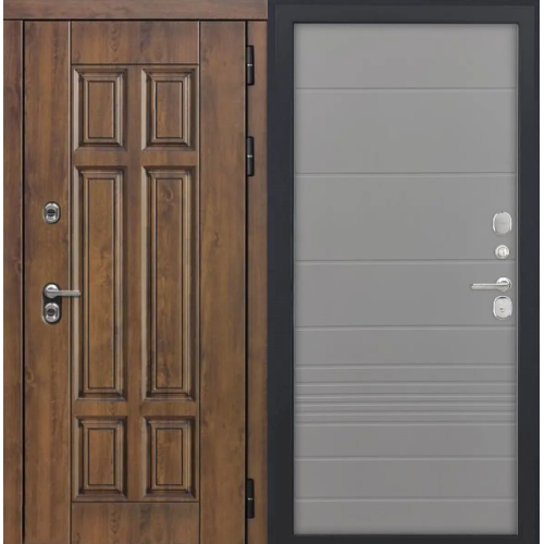 Входная дверь Luxor - Квадро - ФЛ-700 (10мм, Ясень грей)