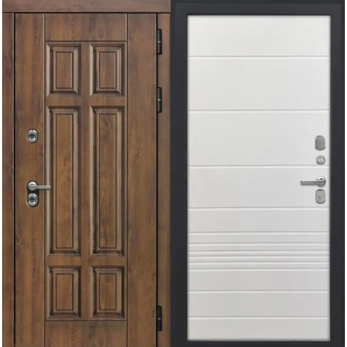 Входная дверь Luxor - Квадро - ФЛ-700 (10мм, Ясень белый)