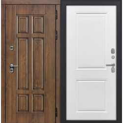 Входная дверь Luxor - Квадро - ФЛ-677 (10мм, Белый матовый)