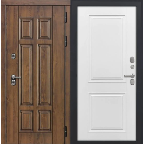 Входная дверь Luxor - Квадро - ФЛ-677 (10мм, Белый матовый)