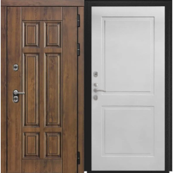 Входная дверь Luxor - Квадро - ФЛ-609 (Л-52, 10мм, Белый матовый)