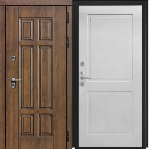 Входная дверь Luxor - Квадро - ФЛ-609 (Л-52, 10мм, Белый матовый)