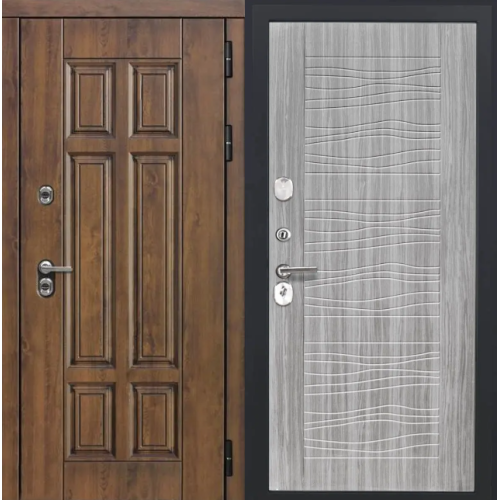 Входная дверь Luxor - Квадро - ФЛ-259 (10мм, Дуб с пилением)