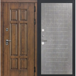 Входная дверь Luxor - Квадро - ФЛ-256 (10мм, Бетон пепельный)