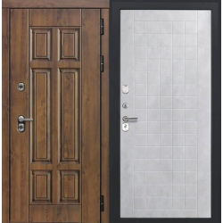 Входная дверь Luxor - Квадро - ФЛ-256 (10мм, Бетон снежный)