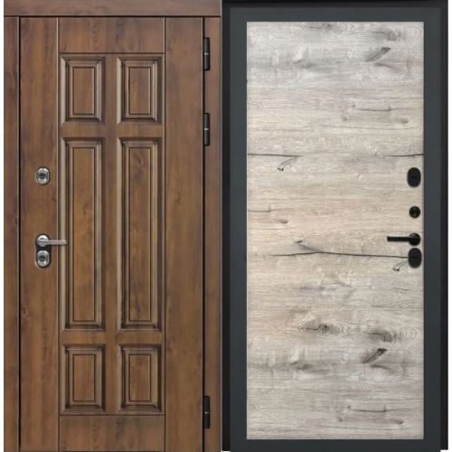 Входная дверь Luxor - Квадро - Без фрезеровки Дуб пацифик горизонт