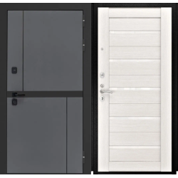 Входная дверь Luxor - Терио - СБ-1 (лак. белое, 16мм, Беленый дуб)