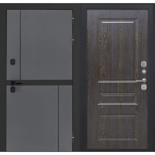 Входная дверь Luxor - Терио - ФЛ-701 (10мм, Дуб шоколад)