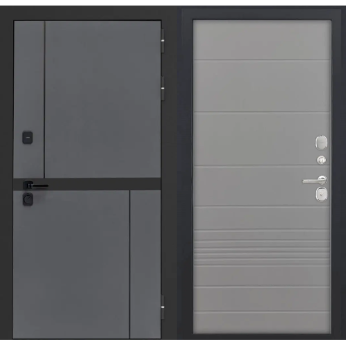 Входная дверь Luxor - Терио - ФЛ-700 (10мм, Ясень грей)