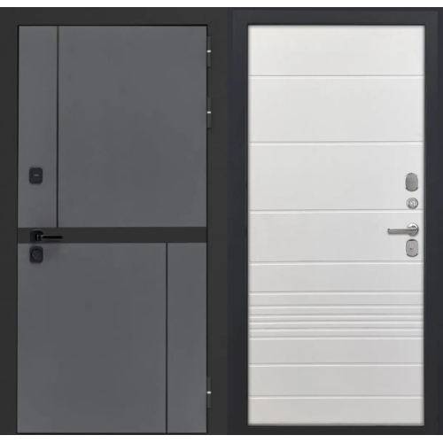 Входная дверь Luxor - Терио - ФЛ-700 (10мм, Ясень белый)