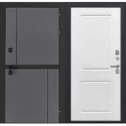 Входная дверь Luxor - Терио - ФЛ-677 (10мм, Белый матовый)