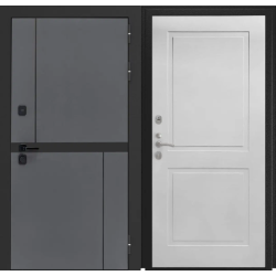 Входная дверь Luxor - Терио - ФЛ-609 (Л-52, 10мм, Белый матовый)