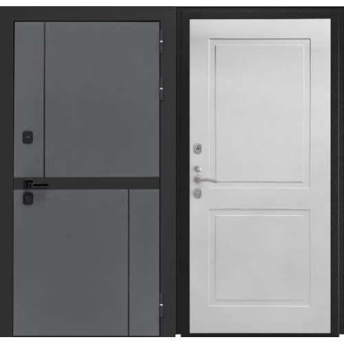 Входная дверь Luxor - Терио - ФЛ-609 (Л-52, 10мм, Белый матовый)