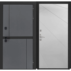 Входная дверь Luxor - Терио - ФЛ-291 (Лине, 10мм, Белый софт)