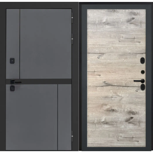 Входная дверь Luxor - Терио - Без фрезеровки Дуб пацифик горизонт