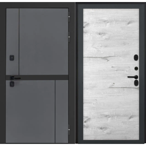 Входная дверь Luxor - Терио - Без фрезеровки Дуб арктик горизонт