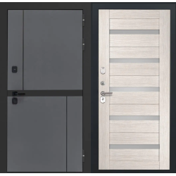 Входная дверь Luxor - Терио - СБ-1 (ст. белое, 16мм, Капучино)