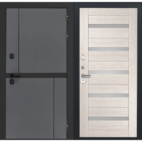 Входная дверь Luxor - Терио - СБ-1 (ст. белое, 16мм, Капучино)