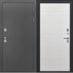 Входная дверь Luxor - Серебро - ФЛ-700 (10мм, Ясень белый)