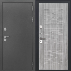 Входная дверь Luxor - Серебро - ФЛ-259 (10мм, Дуб с пилением)