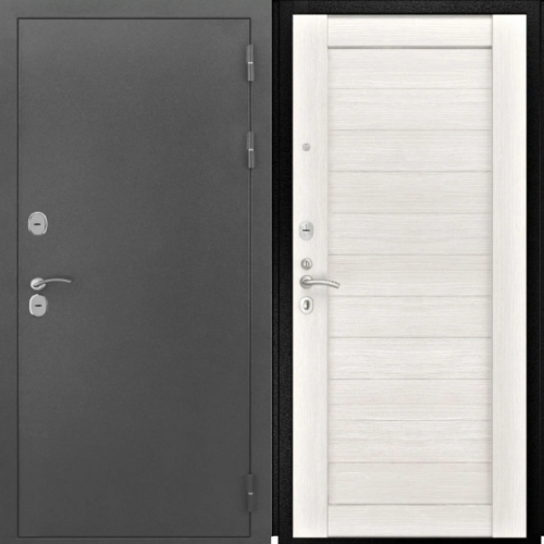 Входная дверь Luxor - Серебро - СБ-3 Листв. бел. (21 Беленый дуб)