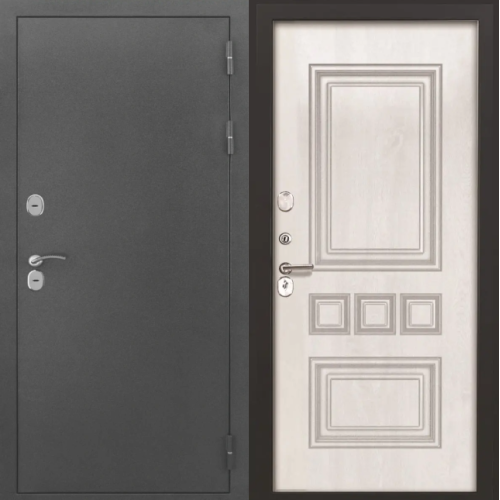 Входная дверь Luxor - Серебро - Фл - 608 винорит Белый