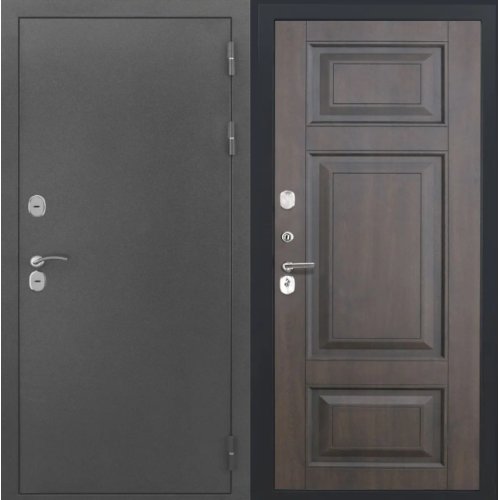 Входная дверь Luxor - Серебро - ФЛ-659 (12мм, Нуссбаум+черная патина винорит)