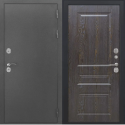 Входная дверь Luxor - Серебро - ФЛ-701 (10мм, Дуб шоколад)