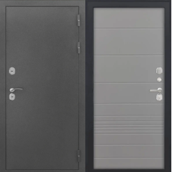 Входная дверь Luxor - Серебро - ФЛ-700 (10мм, Ясень грей)