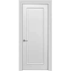 Межкомнатная дверь Лайн-3/1 багет (Белая эмаль)