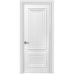 Межкомнатная дверь Прима багет (Белая эмаль)