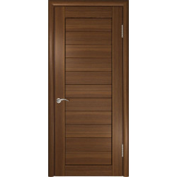Межкомнатная дверь ЛУ-21 (Темный орех)
