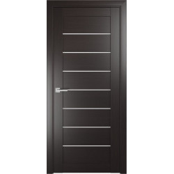 Межкомнатная дверь Лу-7 Венге (стекло сатинат)