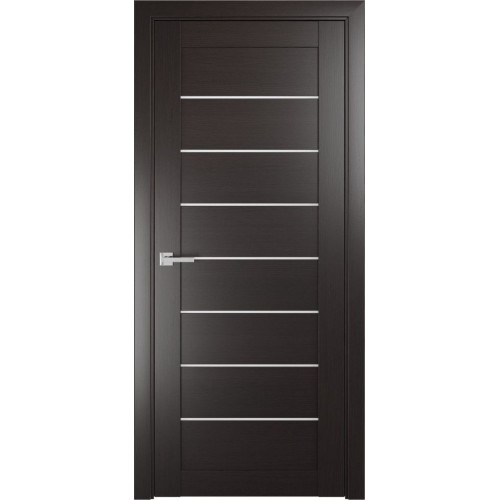 Межкомнатная дверь Лу-7 Венге (стекло сатинат)