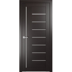 Межкомнатная дверь ЛУ-17 Венге (стекло сатинат)