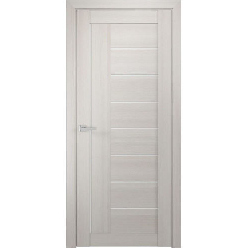 Межкомнатная дверь ЛУ-17 Белёный дуб (стекло сатинат)