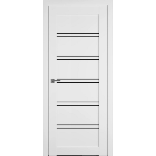 Межкомнатная дверь Эмалекс E28 | EMALEX ICE (ст.черное)