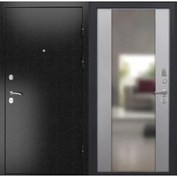 Входная дверь Luxor - 3б - Алиса (16мм, ПВХ Софт грей, зеркало