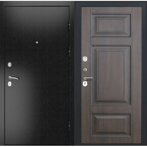 Входная дверь Luxor - 3б - ФЛ-659 (12мм, Нуссбаум+черная патина винорит)