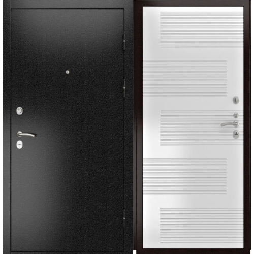 Входная дверь Luxor - 3б - ФЛ-185 (10мм, ПВХ Ясень белый)