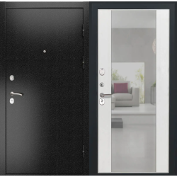 Входная дверь Luxor - 3б - Алиса (16мм, ПВХ Ясень белый, зеркало)