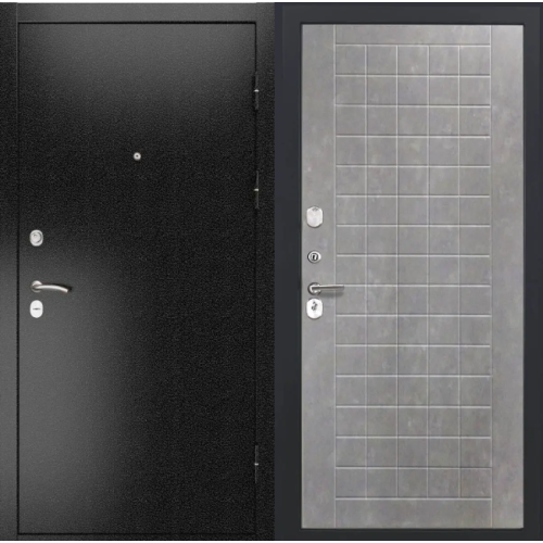 Входная дверь Luxor - 3б - ФЛ-256 (10мм, Бетон пепельный)