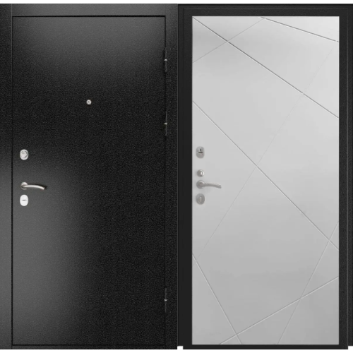 Входная дверь Luxor - 3б - ФЛ-291 (Лине, 10мм, Белый софт)