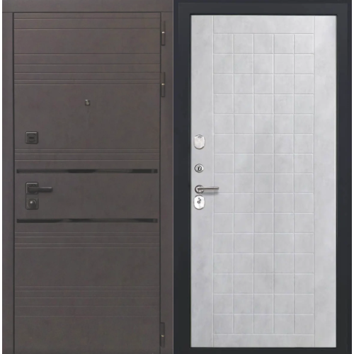 Входная дверь Luxor - 43 - ФЛ-256 (10мм, бетон снежный)